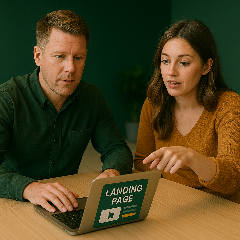 Webmakker Landingspagina Dienst